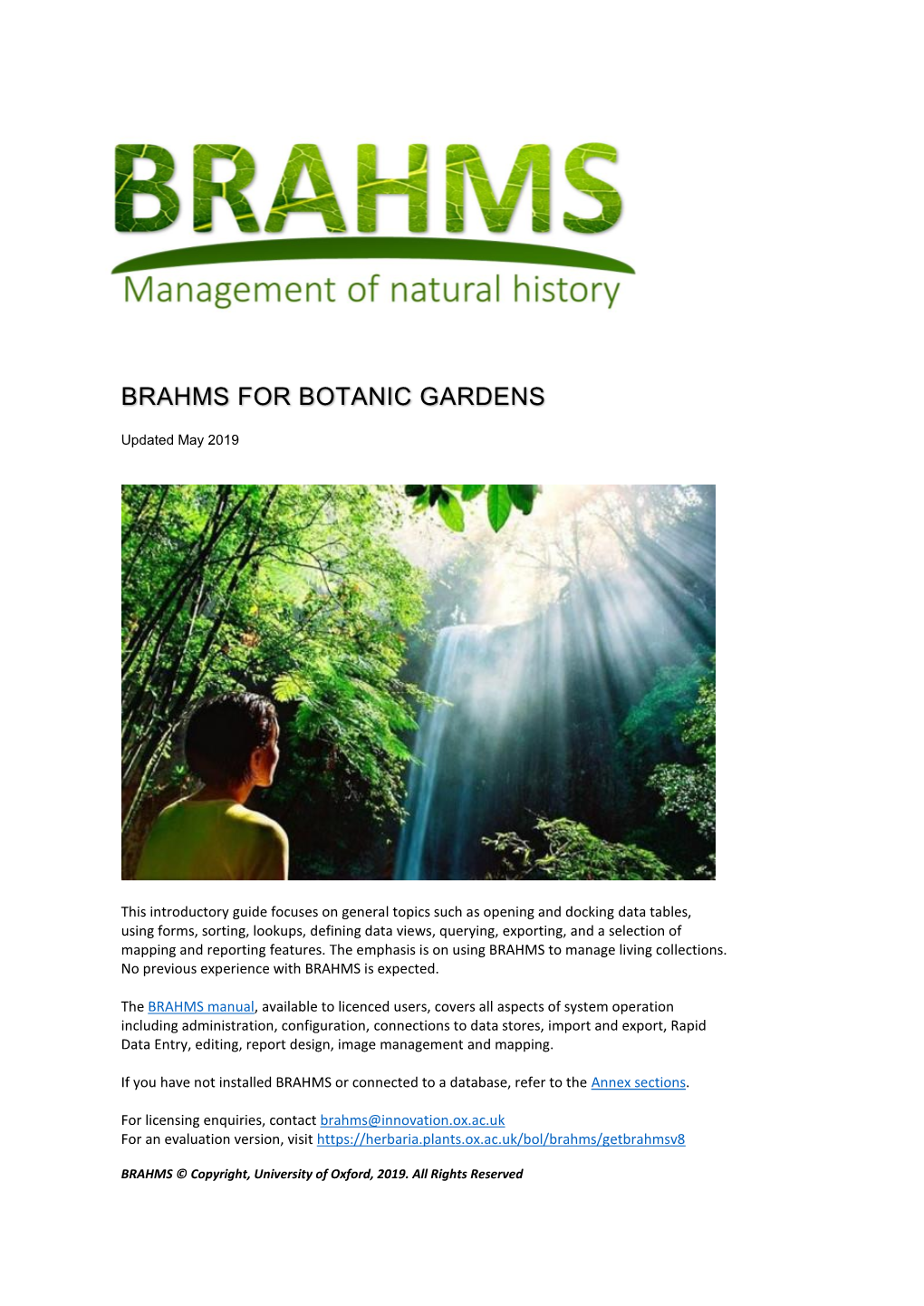 Brahms for Botanic Gardens