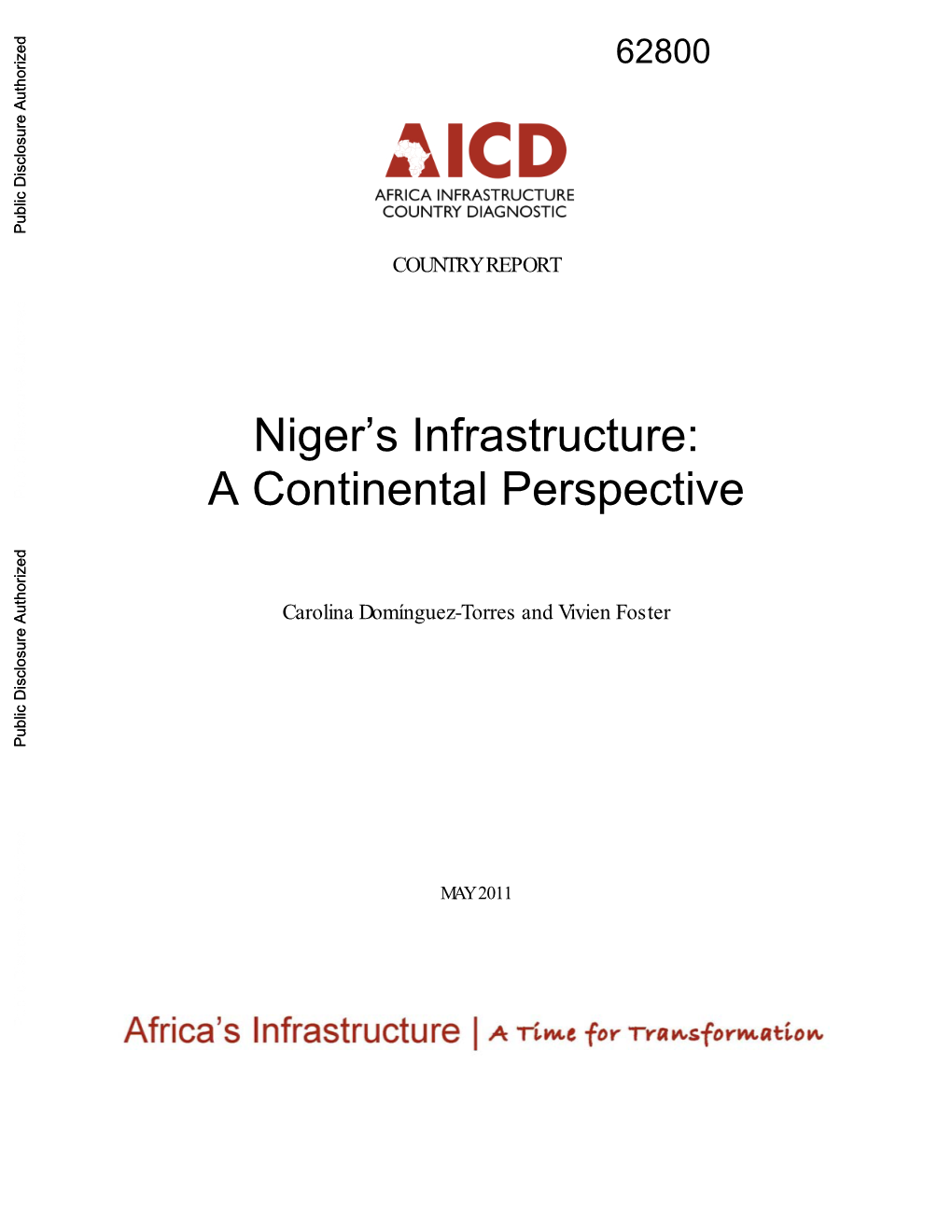 Niger's Infrastructure: a Continental Perspective