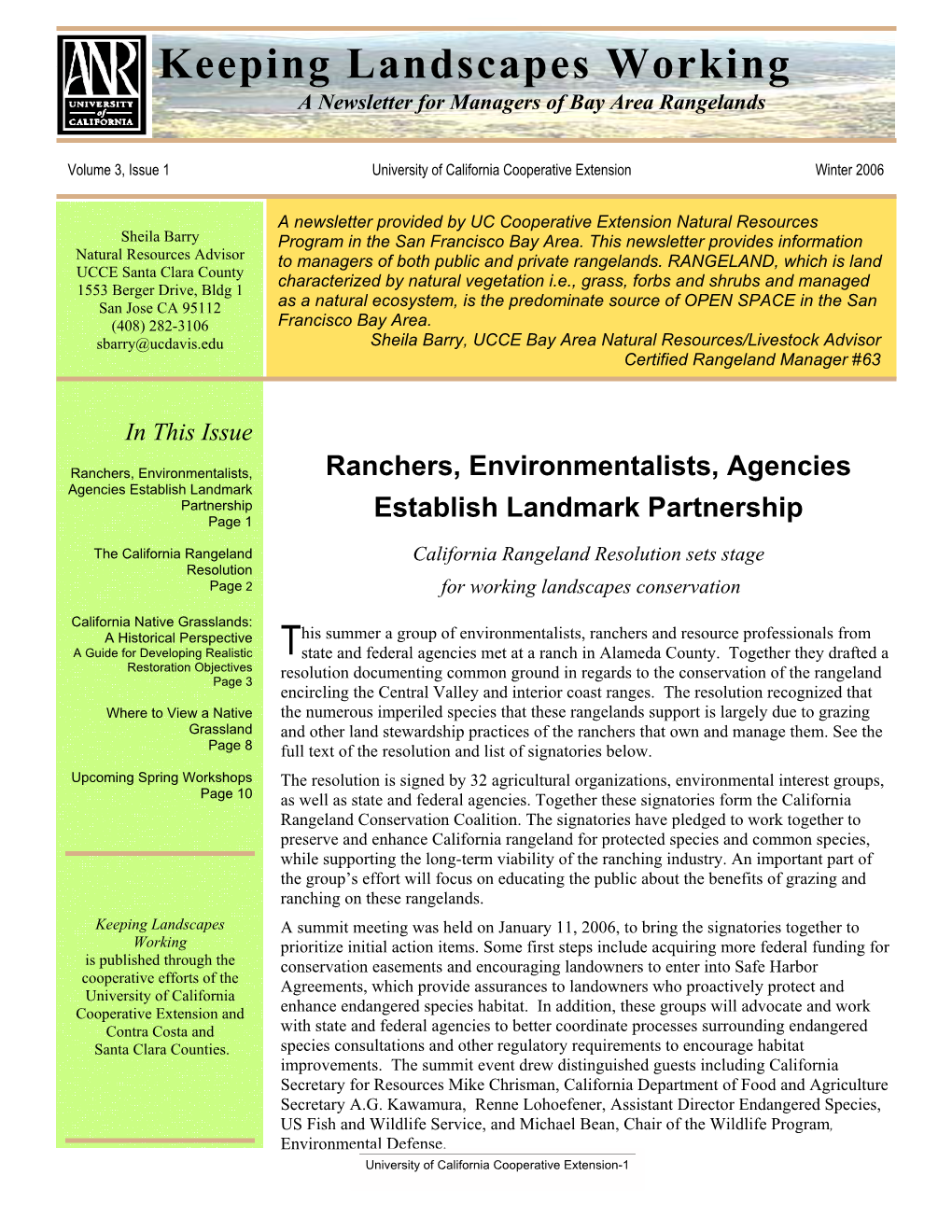 California Native Grasslands: a Historical Perspective