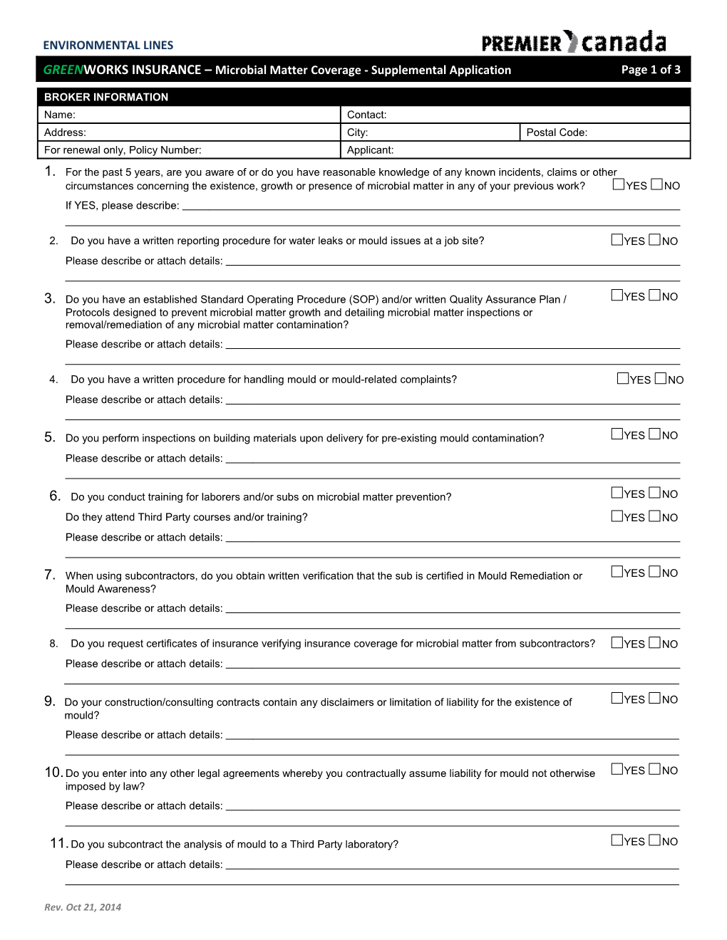 For Purposes of the Insurance Companies Act (Canada), Any Document Would Be Issued In