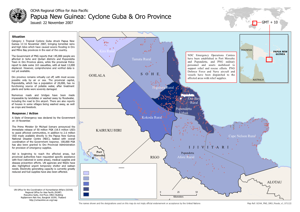 Papua New Guinea: Cyclone Guba & Oro Province