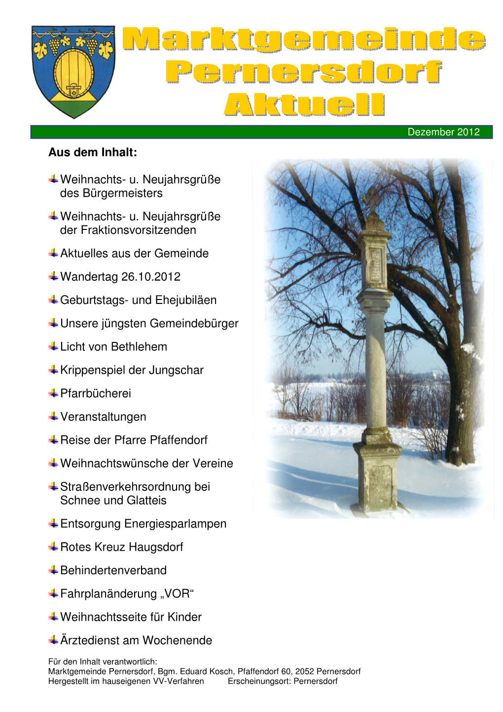 Gemeindezeitung Dezember 2012