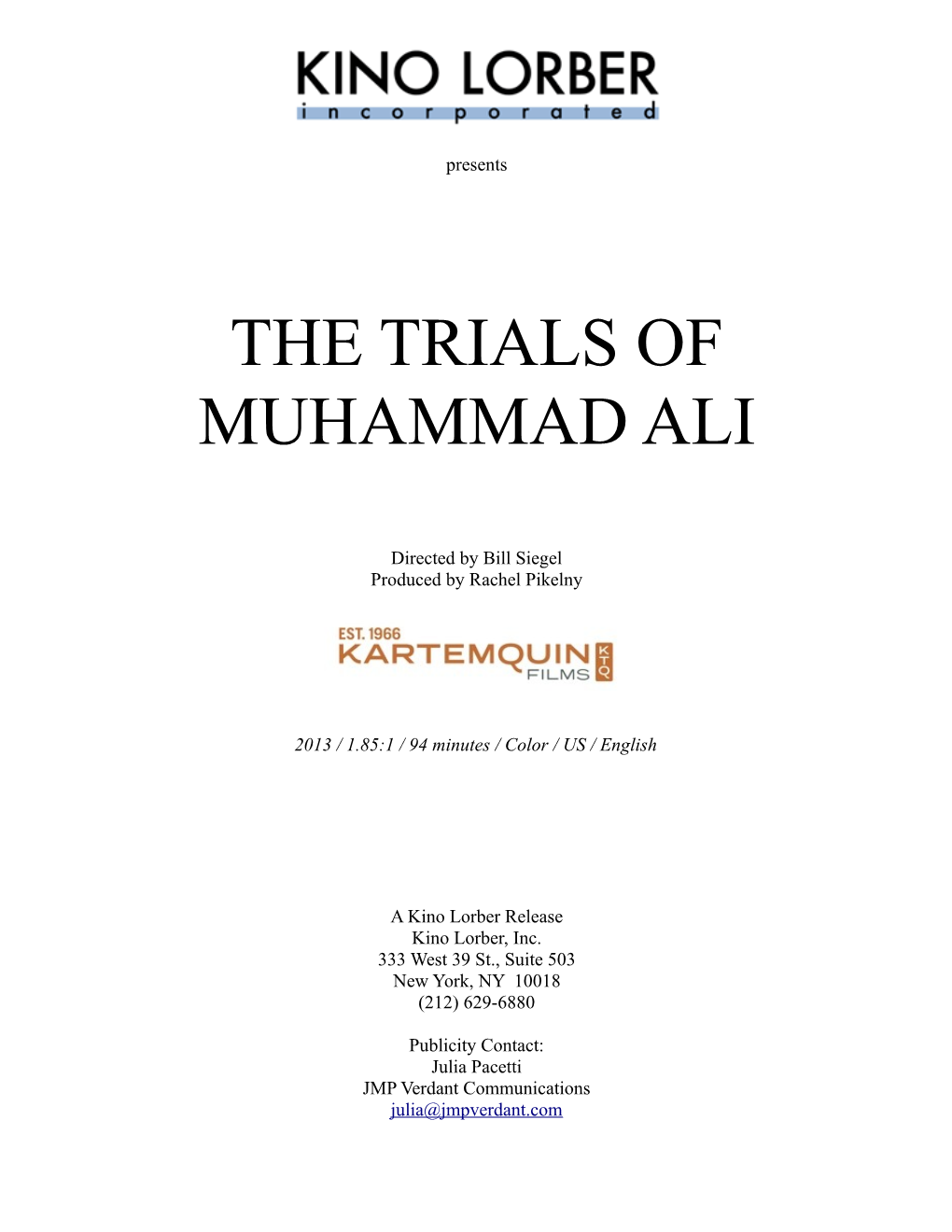 The Trials of Muhammad Ali