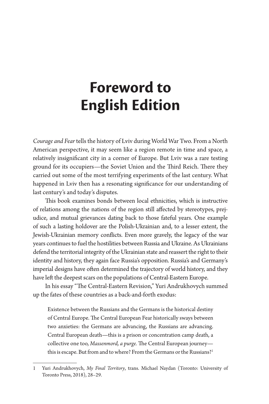 Foreword to English Edition