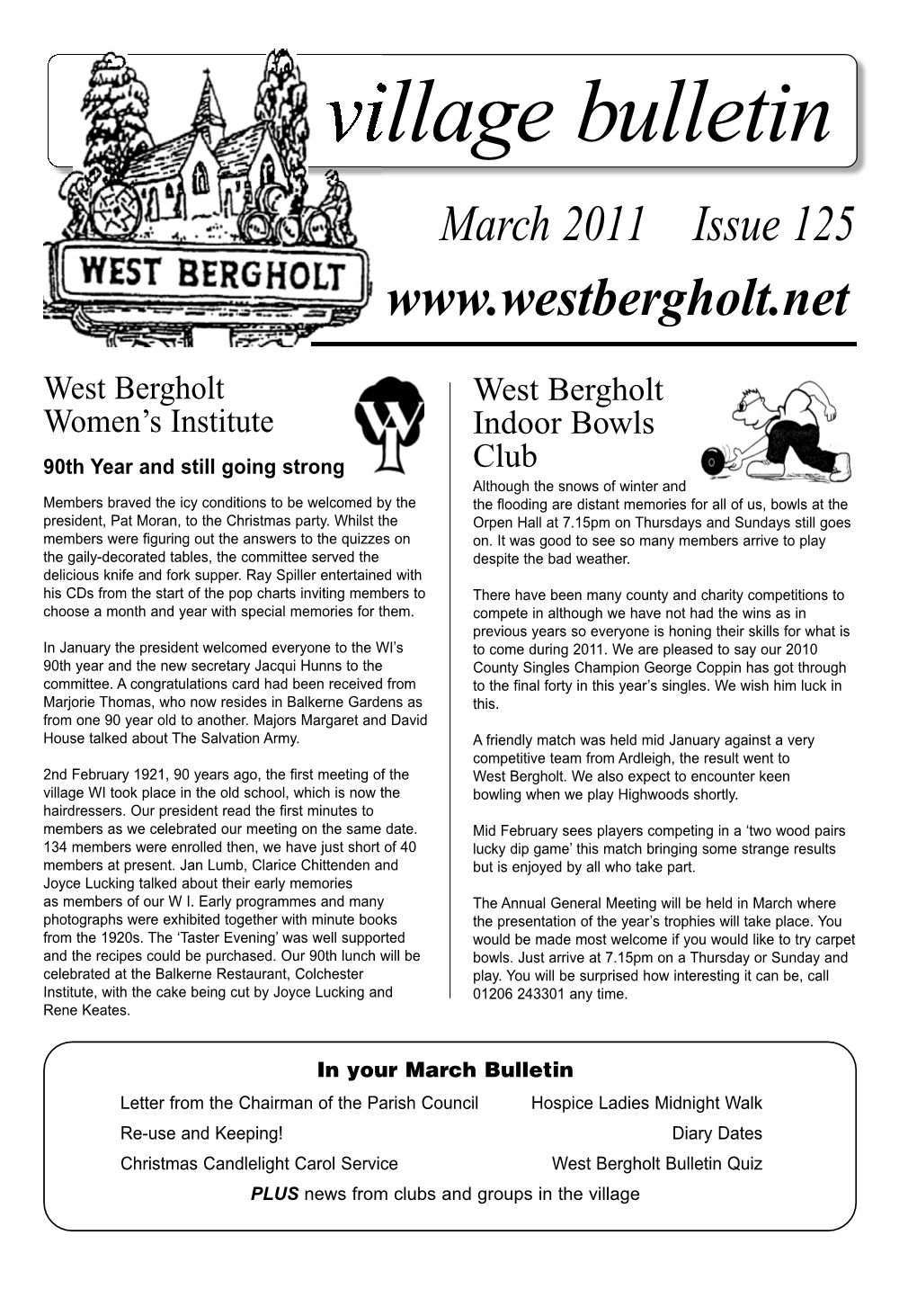 Village Bulletin March 2011 Issue 125