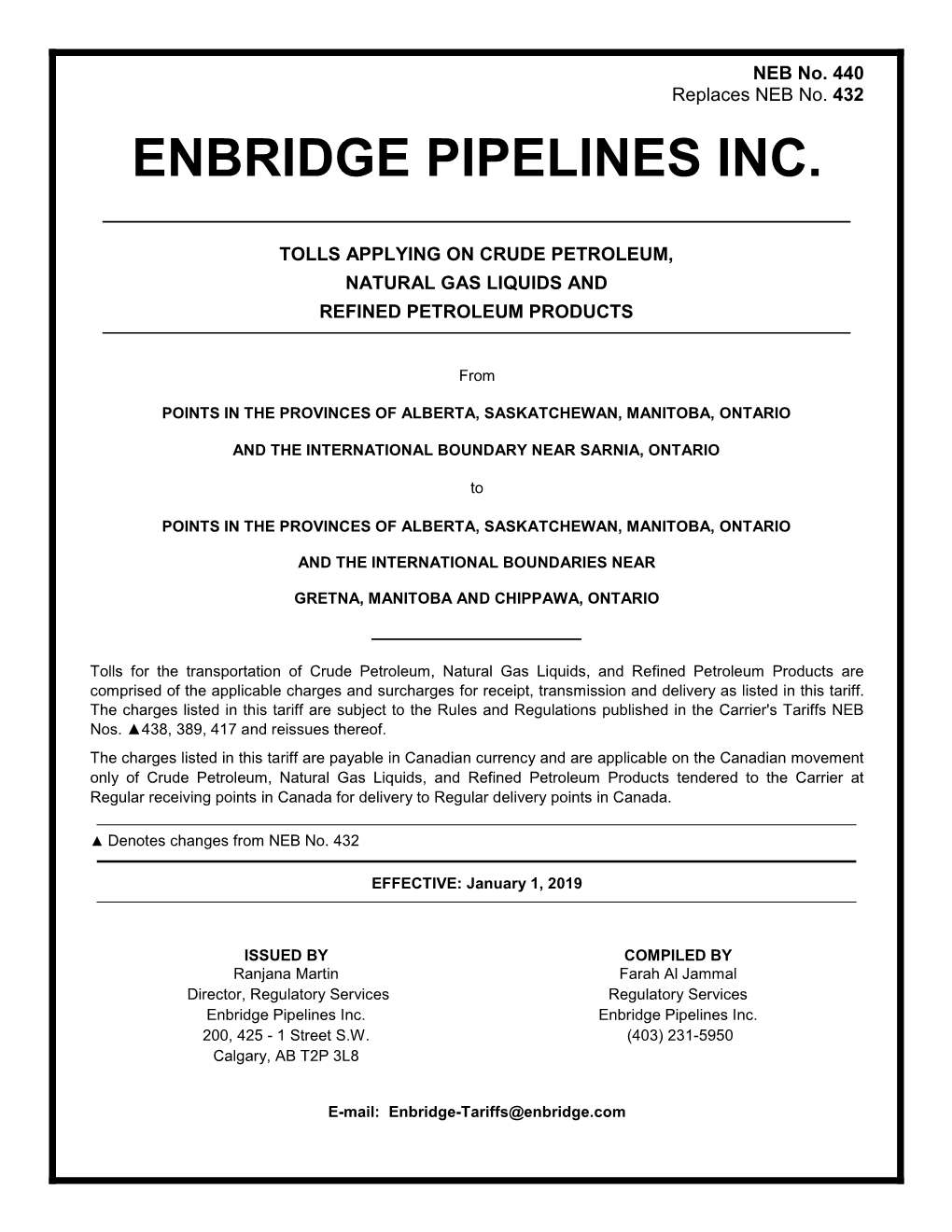 Enbridge Pipelines Inc