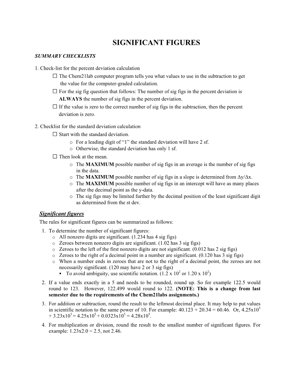 Significant Figures