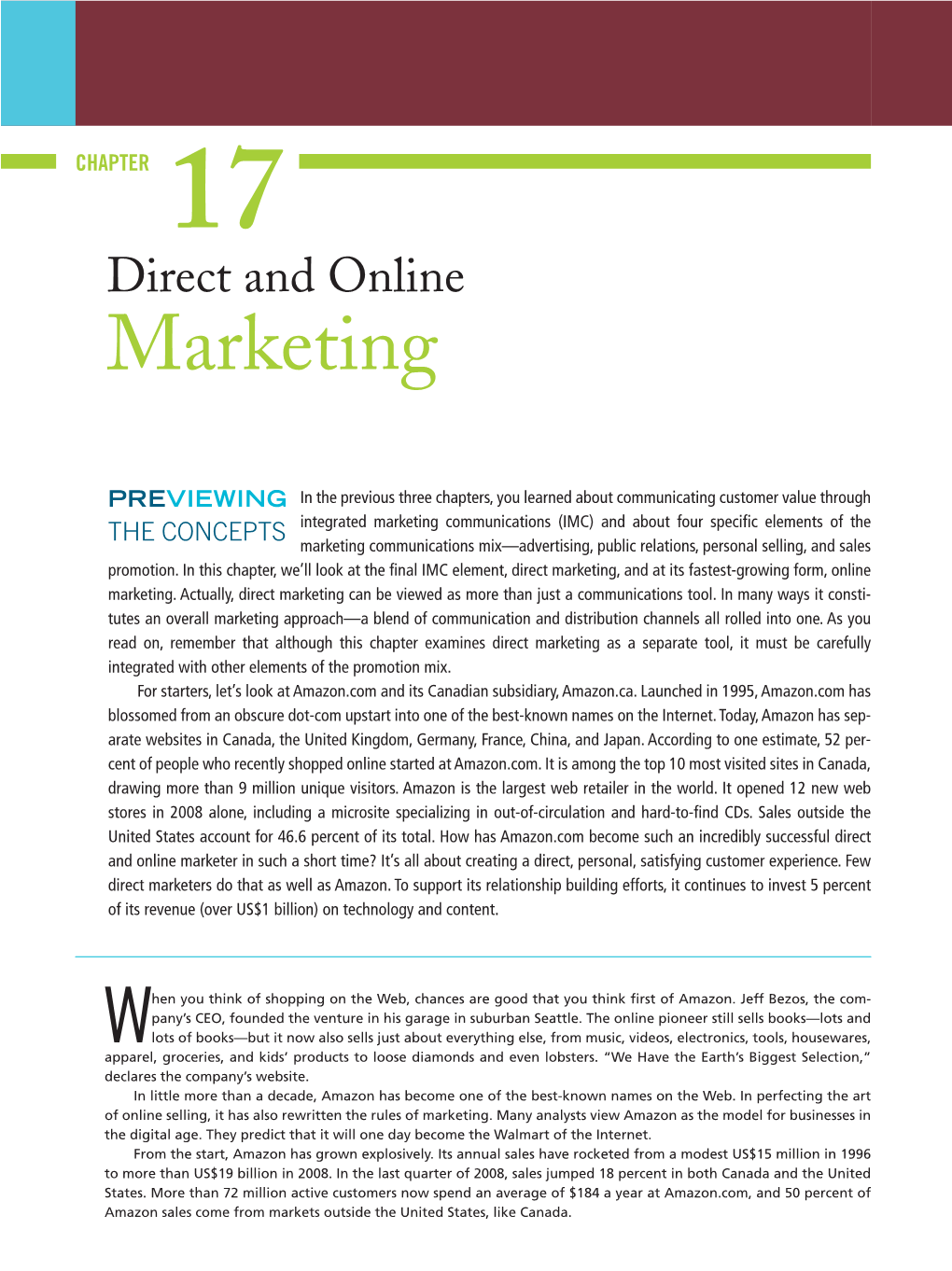 Chapter 17: Direct and Online Marketing