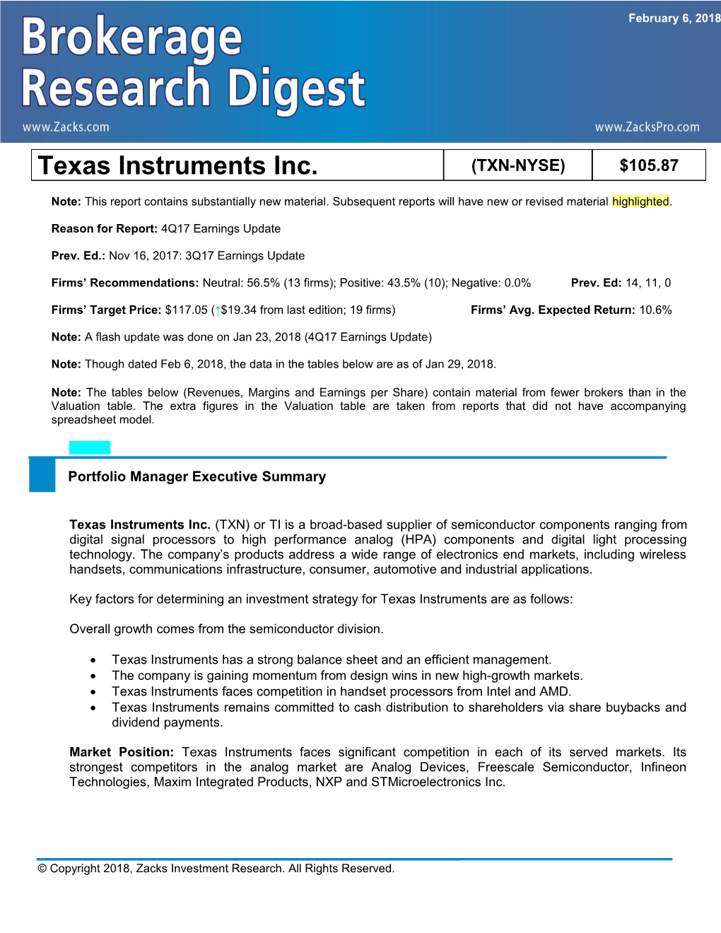 Texas Instruments Inc