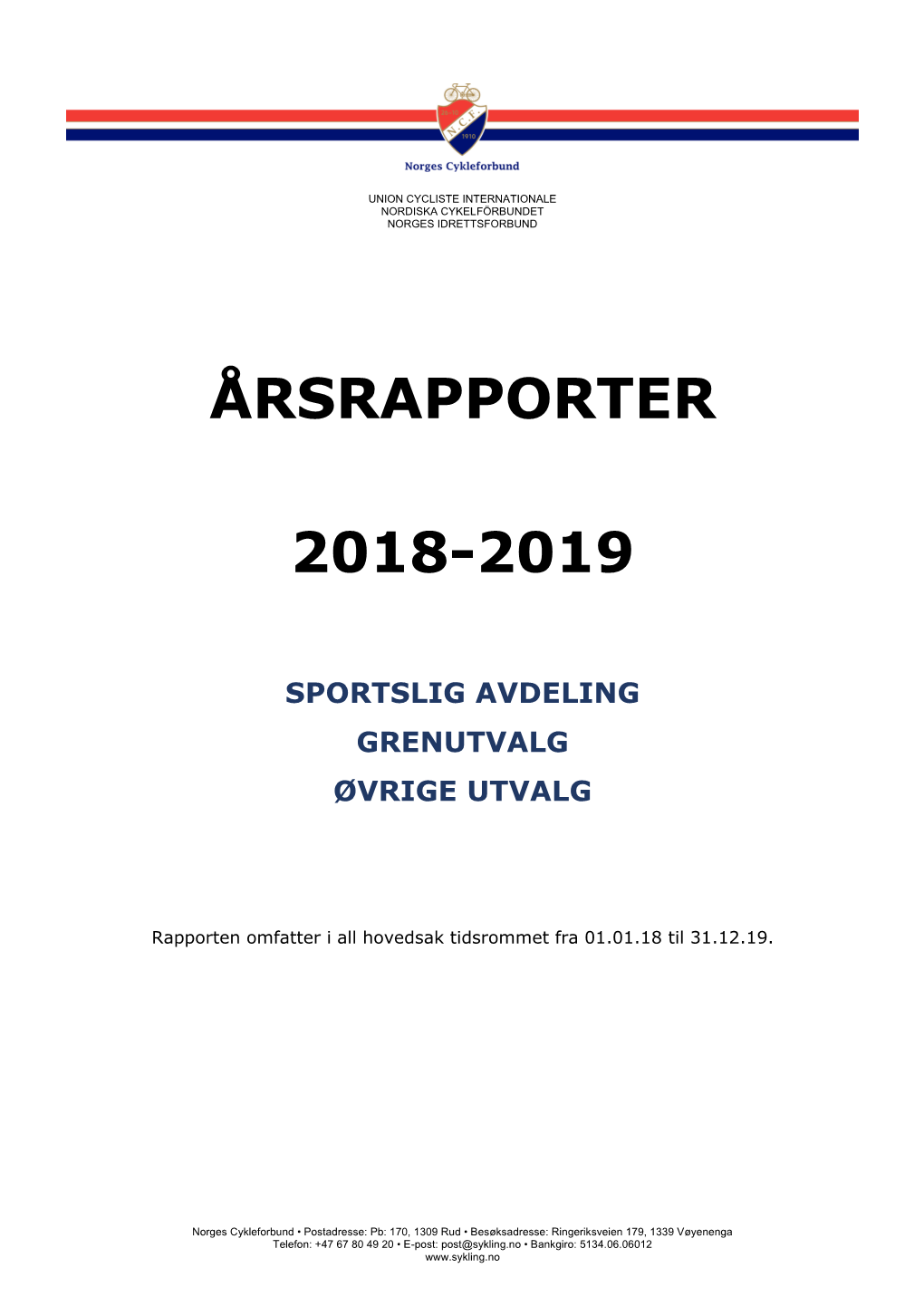 Årsrapporter 2018-2019