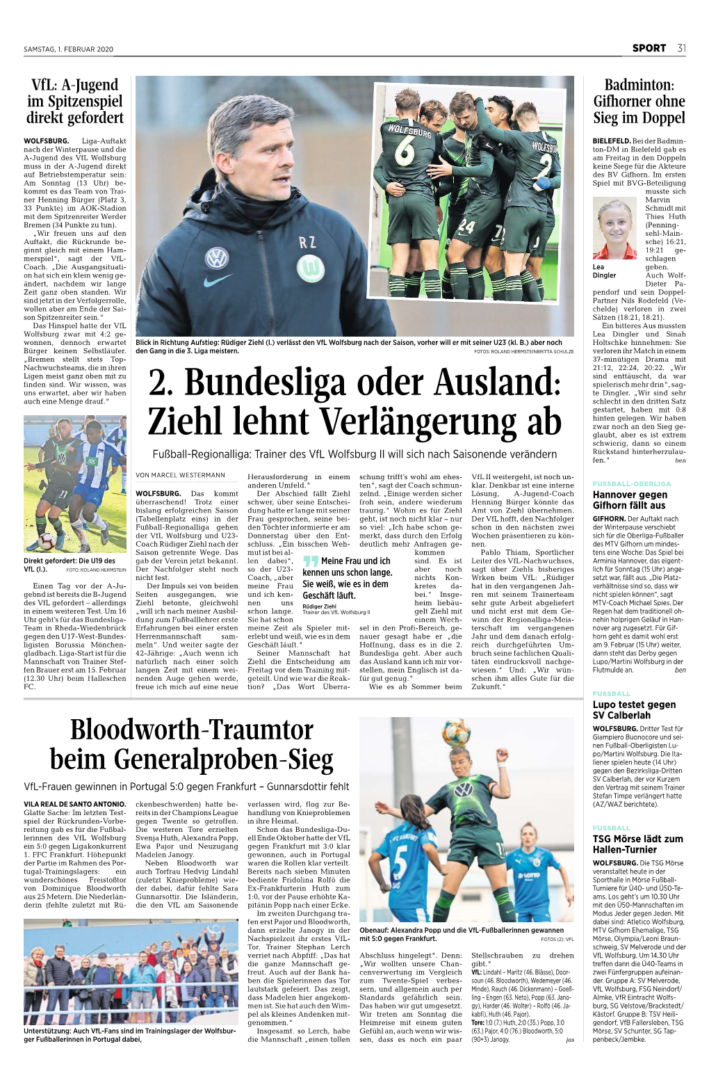 2. Bundesliga Oder Ausland: Ziehl Lehnt Verlängerung Ab