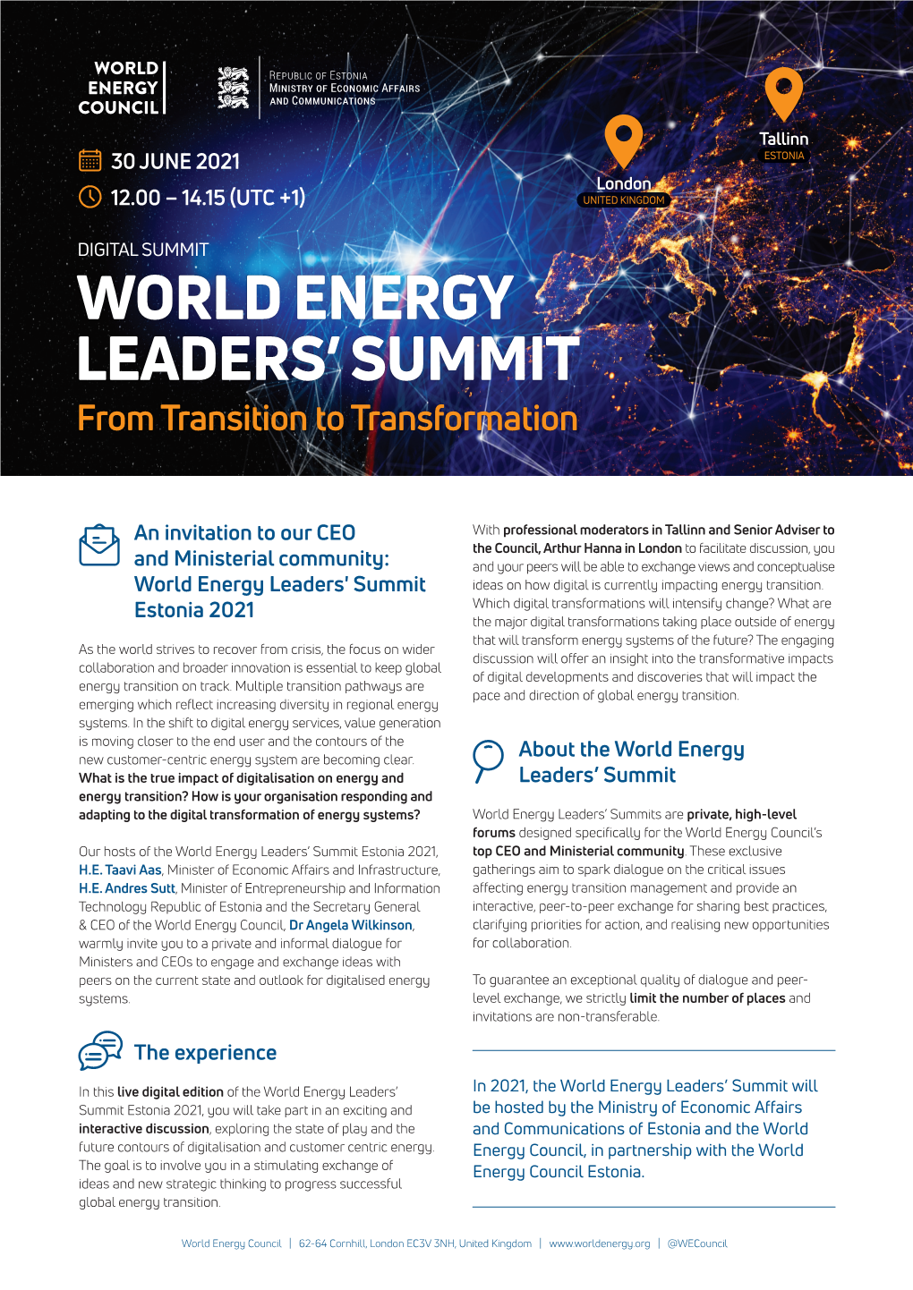 World Energy Leaders' Summit Ideas on How Digital Is Currently Impacting Energy Transition