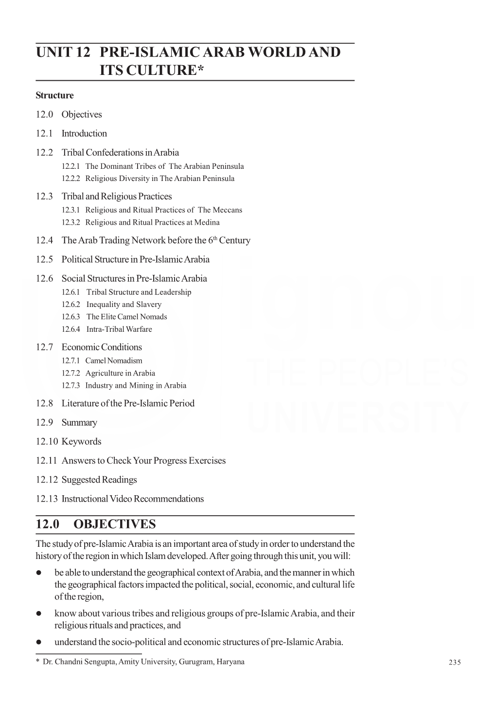 12.5 Political Structure in Pre-Islamic Arabia