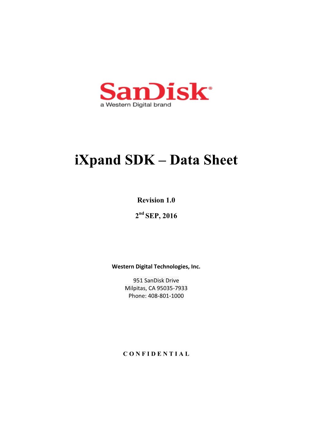 Ixpand SDK – Data Sheet