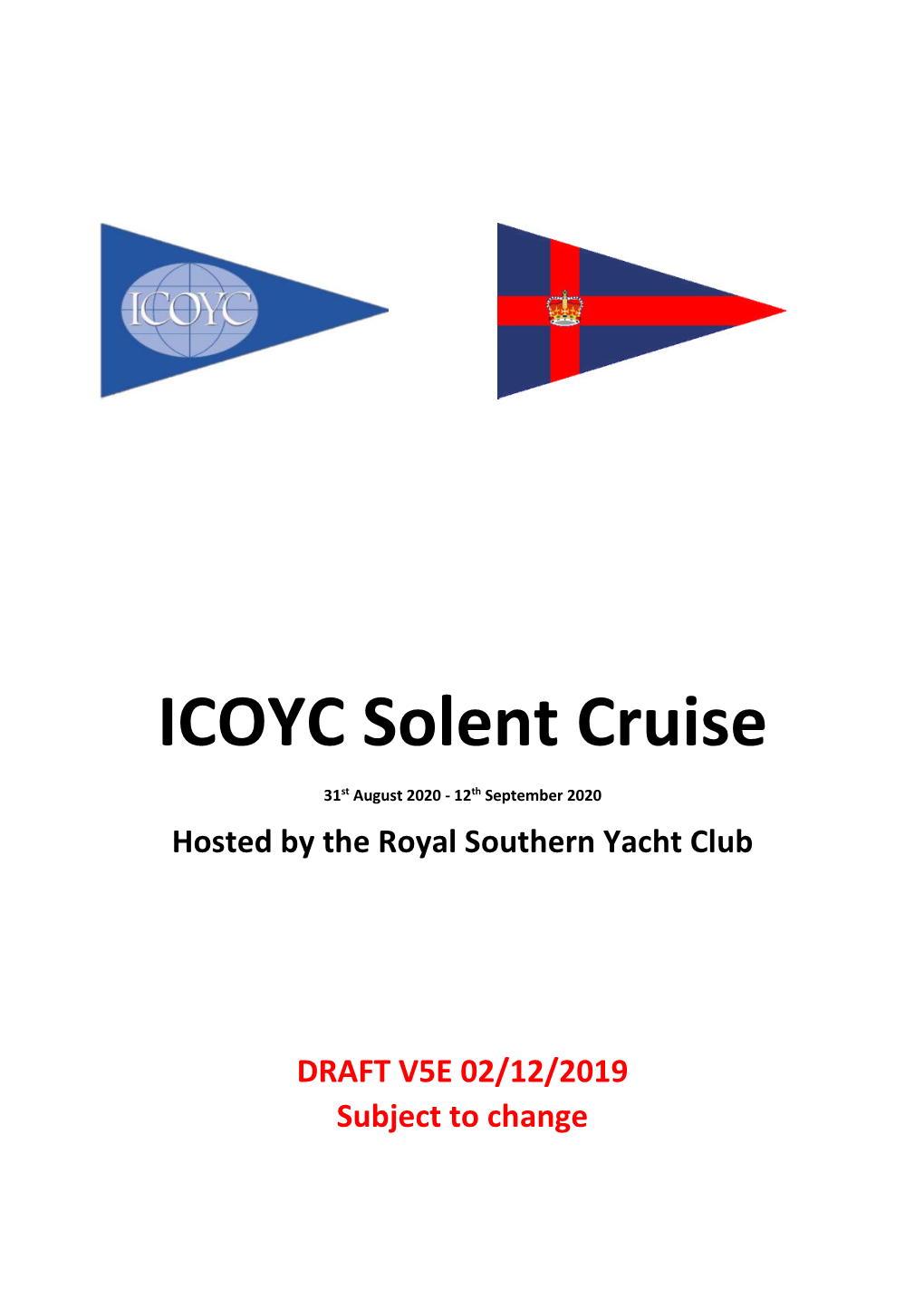 ICOYC Solent Cruise