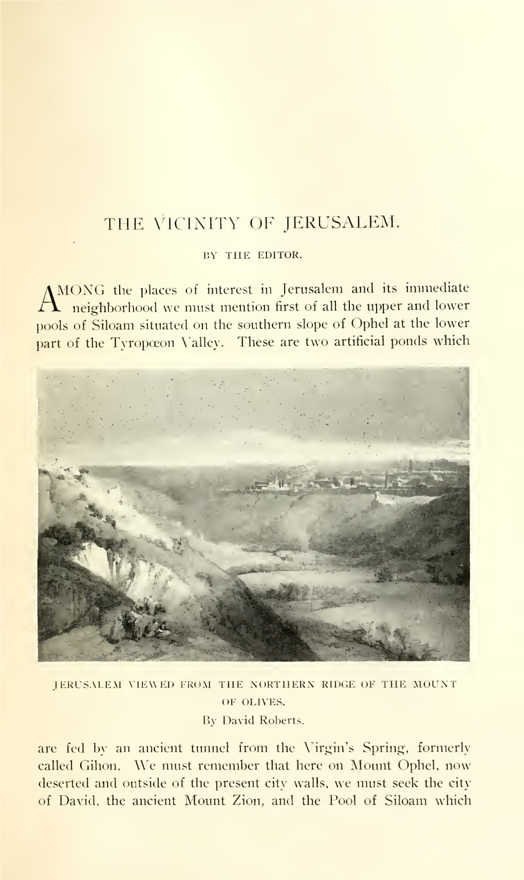 The Vicinity of Jerusalem (Illustrated)