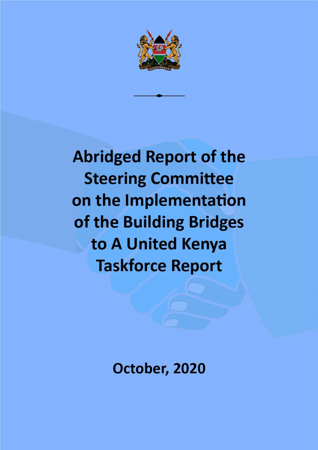 Abridged Report of the BBI Steering Committee