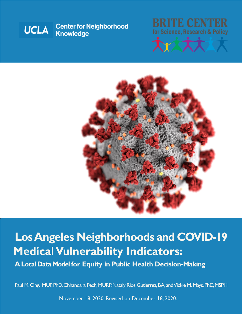 Los Angeles Neighborhoods and COVID-19 Medical Vulnerability Indicators: a Local Data Model for Equity in Public Health Decision-Making