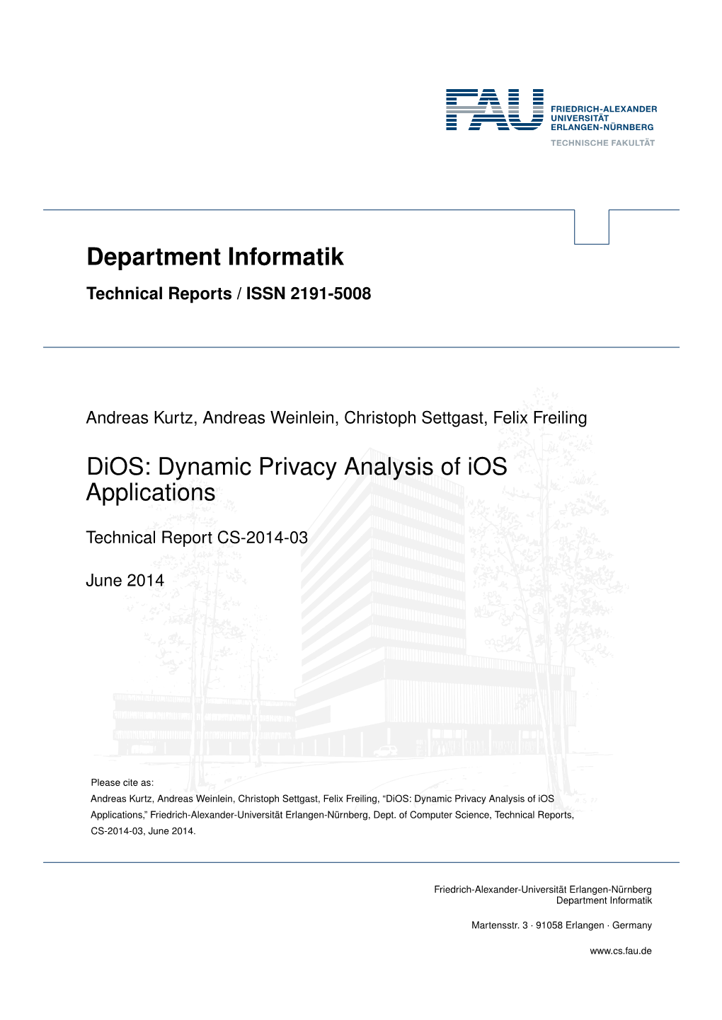 Dios: Dynamic Privacy Analysis of Ios Applications