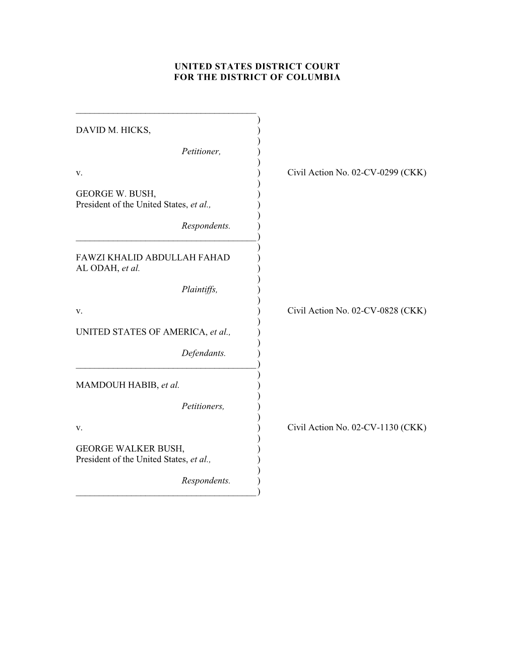 CBG Amicus in in RE GUANTANAMO DETAINEE CASES, 355 F