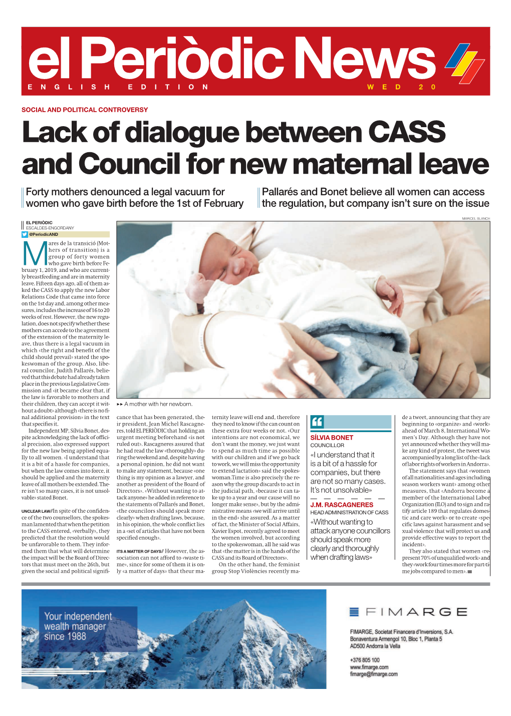 Lack of Dialogue Between CASS and Council for New Maternal Leave