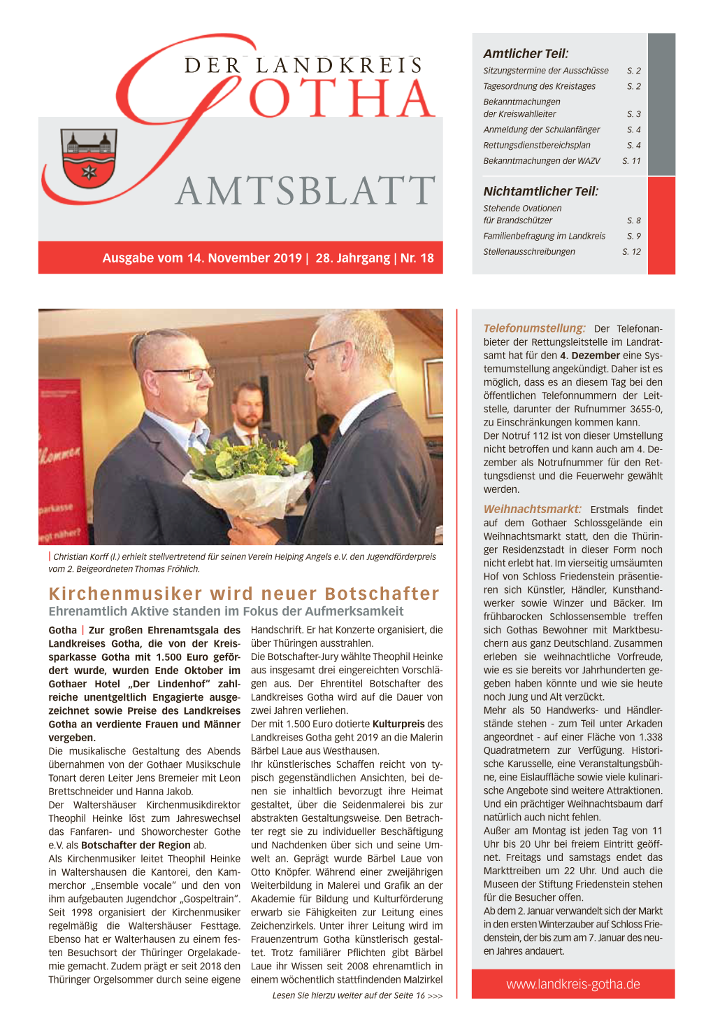 Amtsblatt Vom 14.11.2019