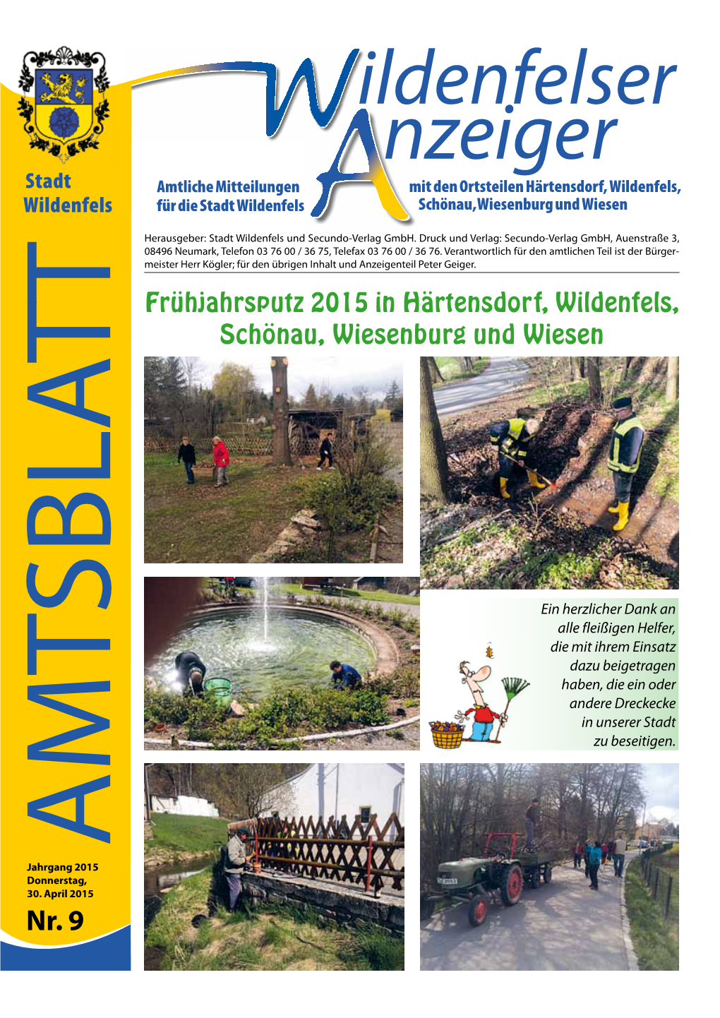 Frühjahrsputz 2015 in Härtensdorf, Wildenfels, Schönau, Wiesenburg Und Wiesen