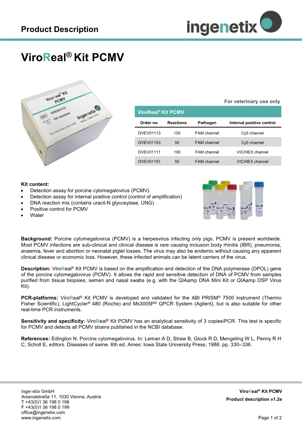 Viroreal® Kit PCMV