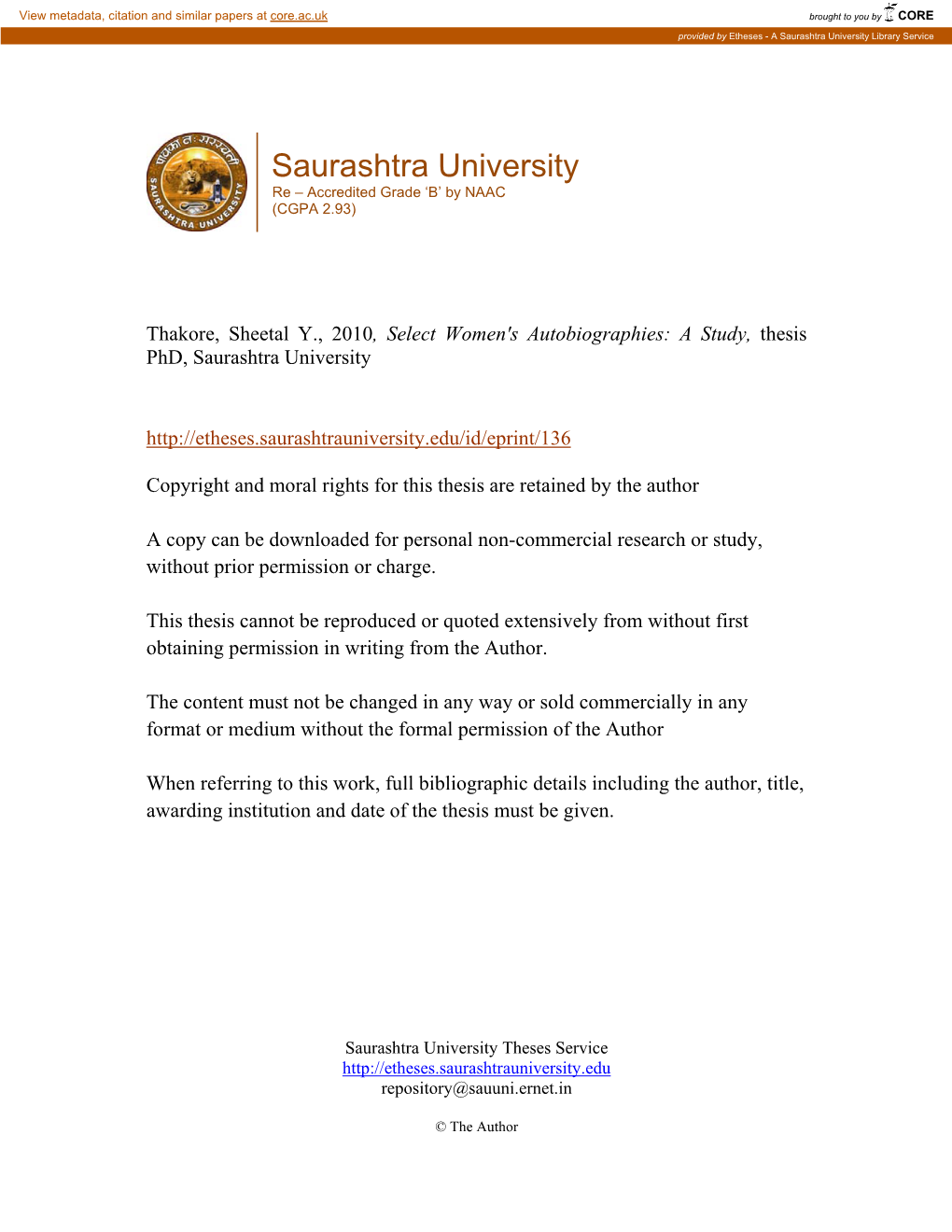 Saurashtra University Library Service