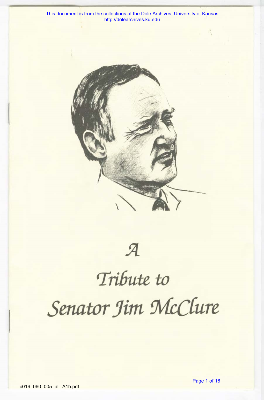 Senator Jim Afce{Ure