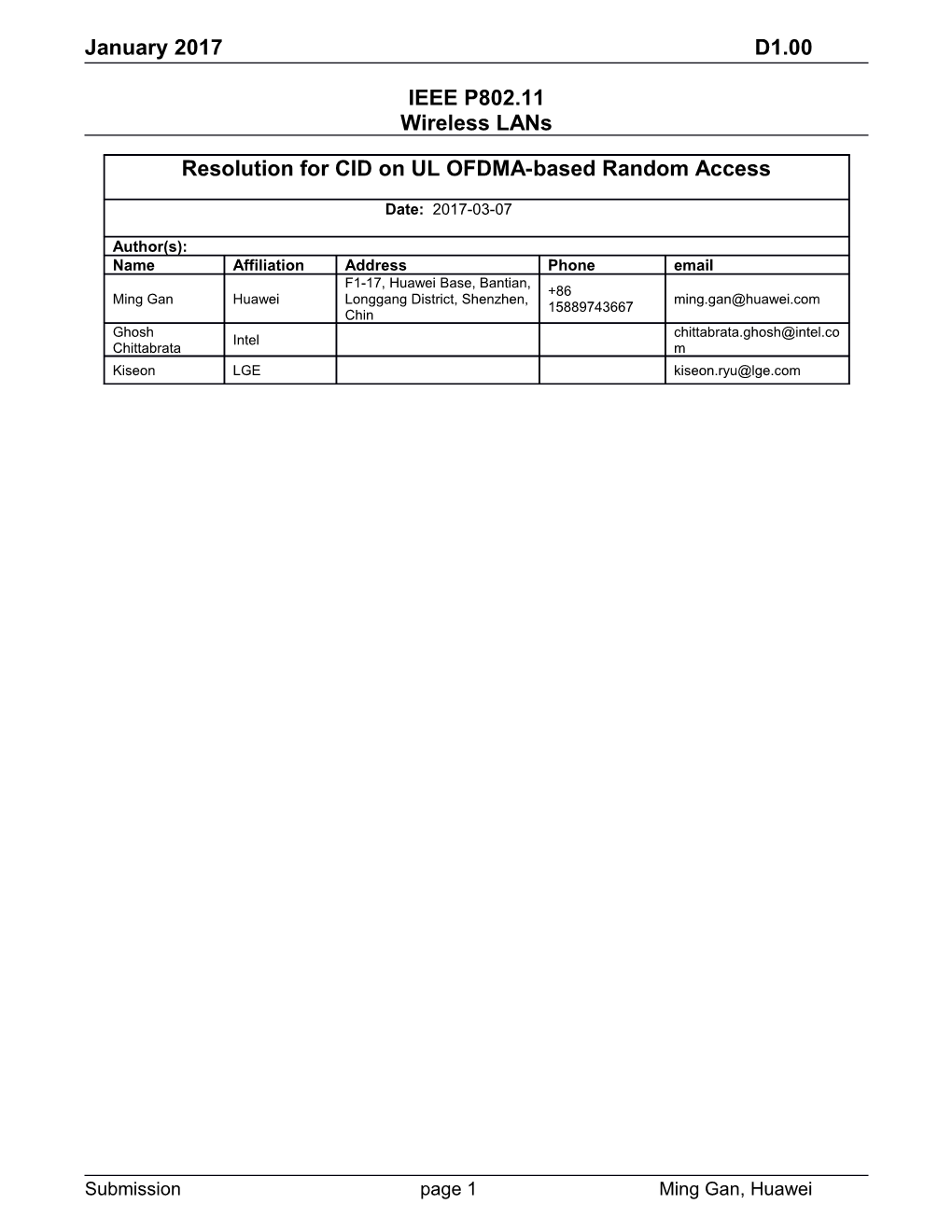 IEEE P802.11 Wireless Lans s70