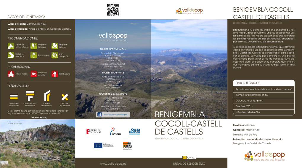 Cocoll-Castell De Castells Benigembla