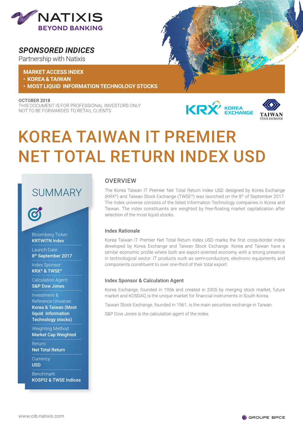 Korea Taiwan It Premier Net Total Return Index Usd