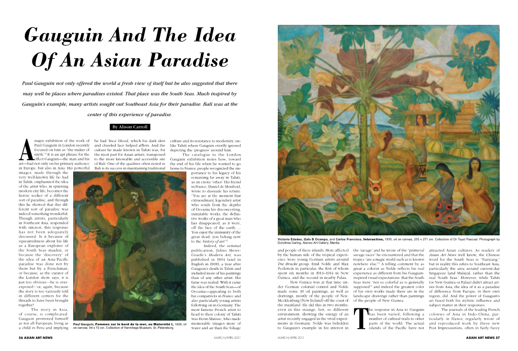 Gauguin and the Idea of an Asian Paradise