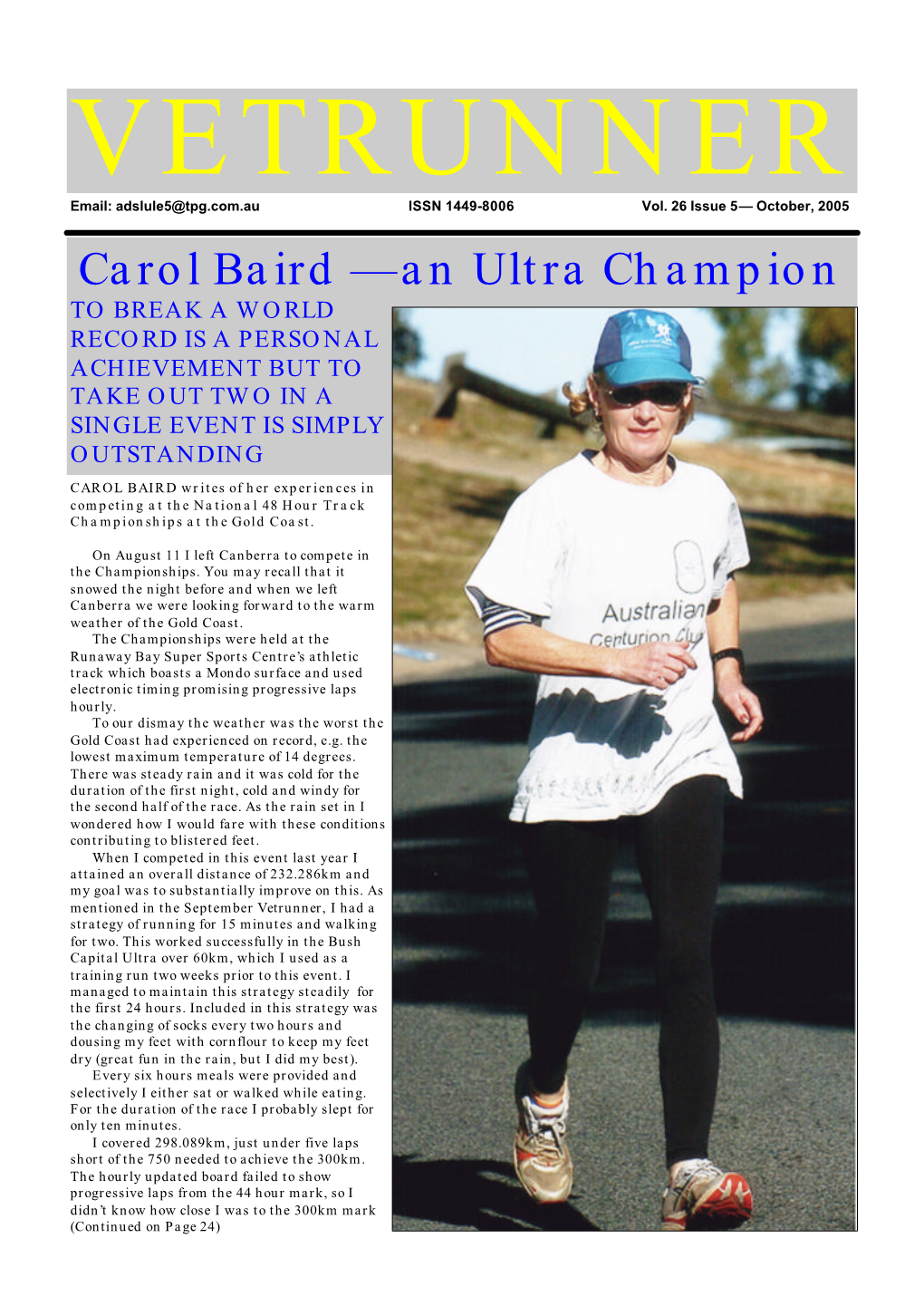 Carol Baird — an Ultra Champion