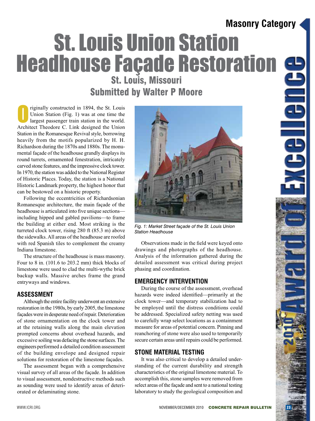 St. Louis Union Station Headhouse Façade Restoration St