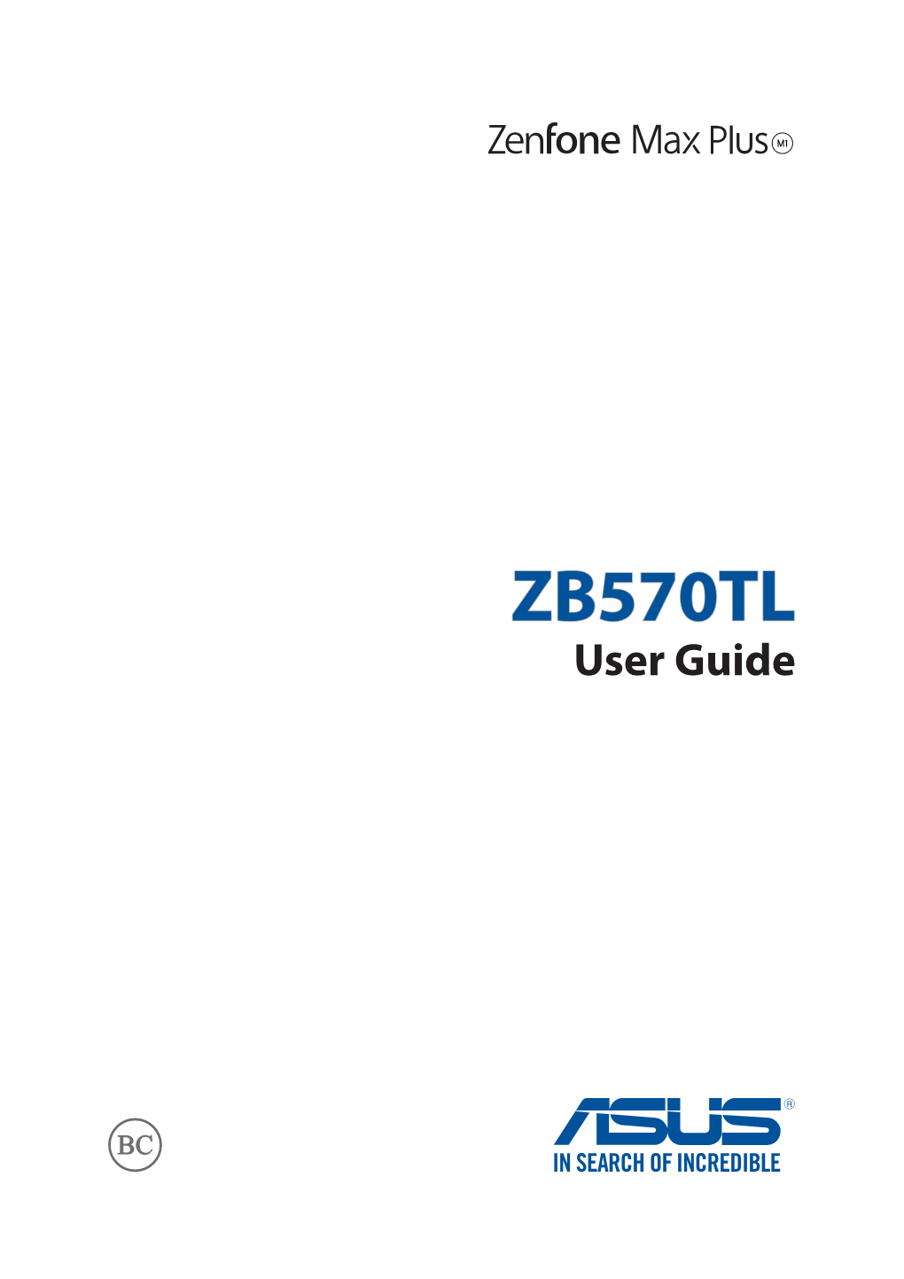 Asus Zenfone Max Plus Manual