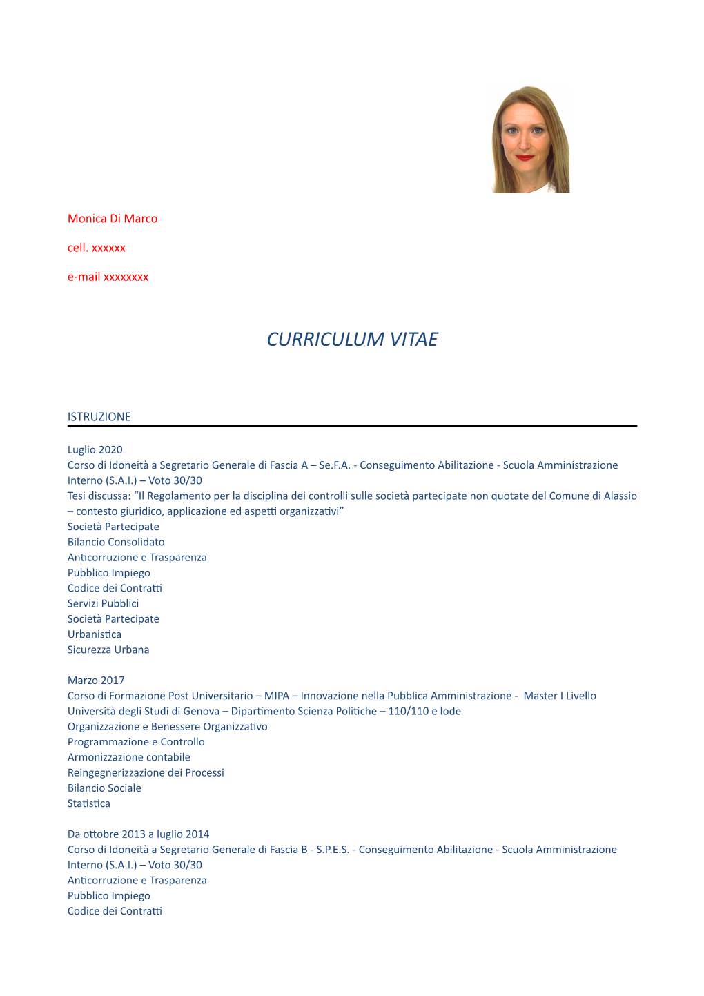 Curriculum Vitae