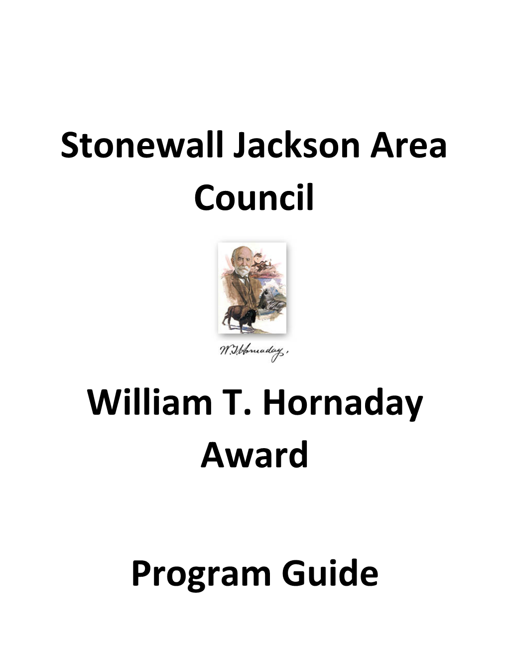 Stonewall Jackson Area Council William T. Hornaday Award