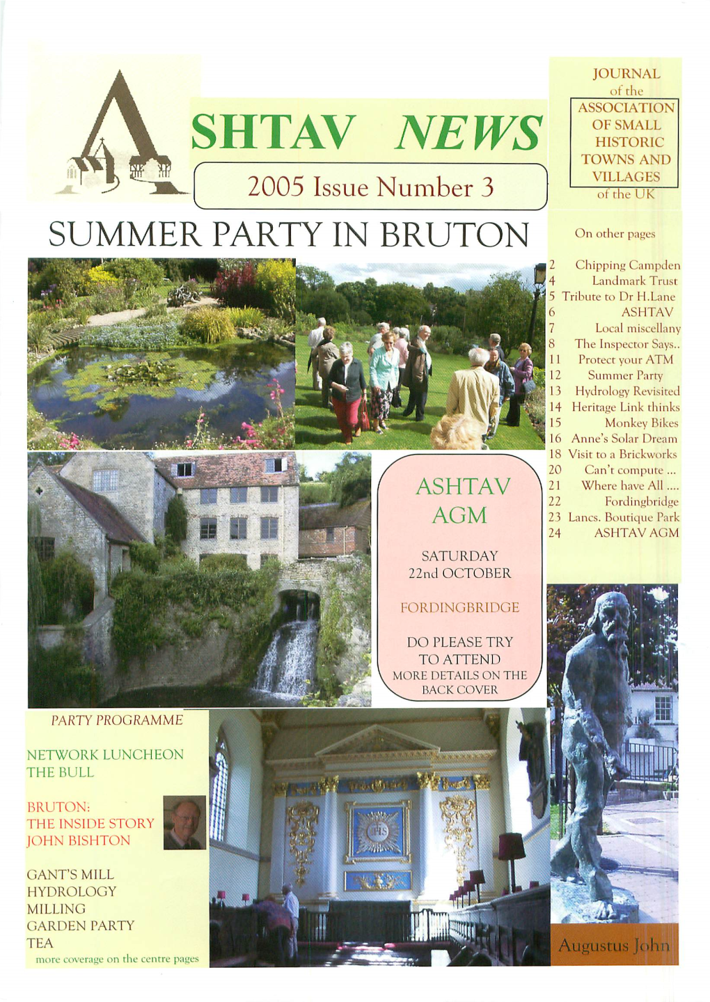 SHTAV NEWS HISTORIC TOWNS and VILLAGES 2005 Issue Number 3 of the UK