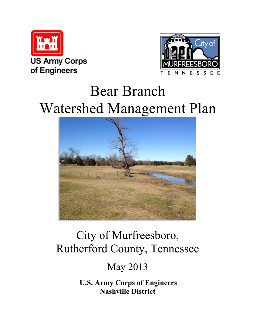 Bear Branch Watershed Management Plan