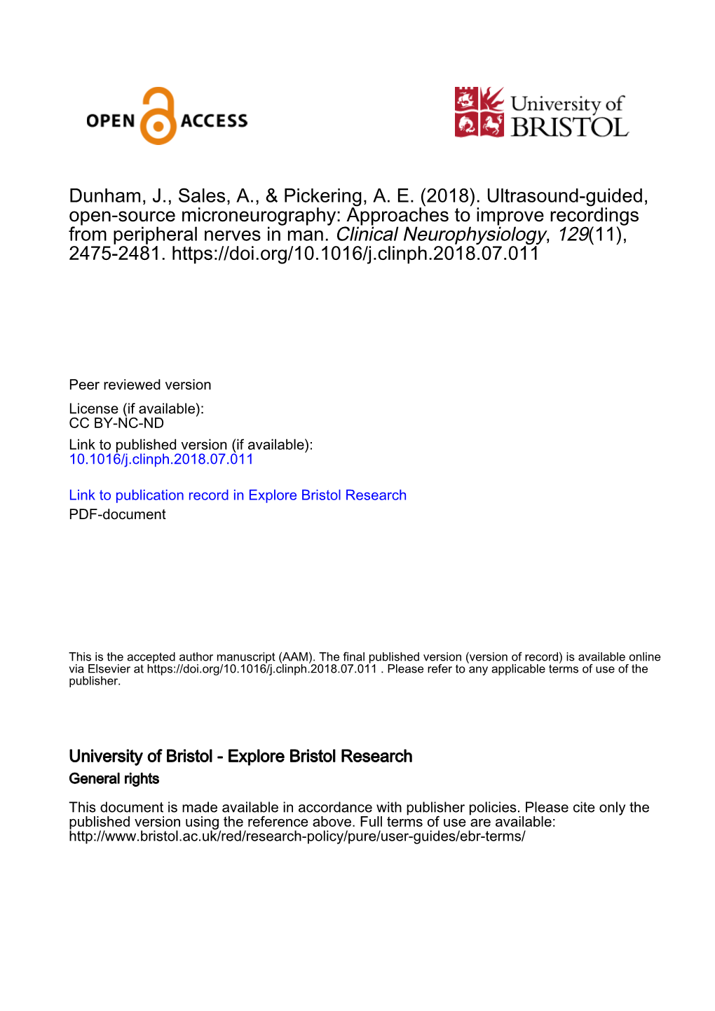 Dunham, J., Sales, A., & Pickering, A. E. (2018). Ultrasound-Guided, Open-Source Microneurography: Approaches to Improve