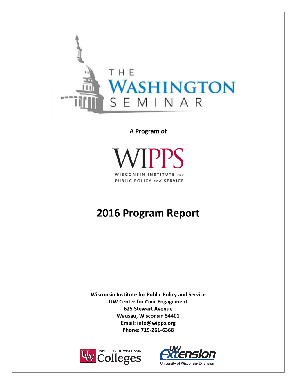 2016 Program Report