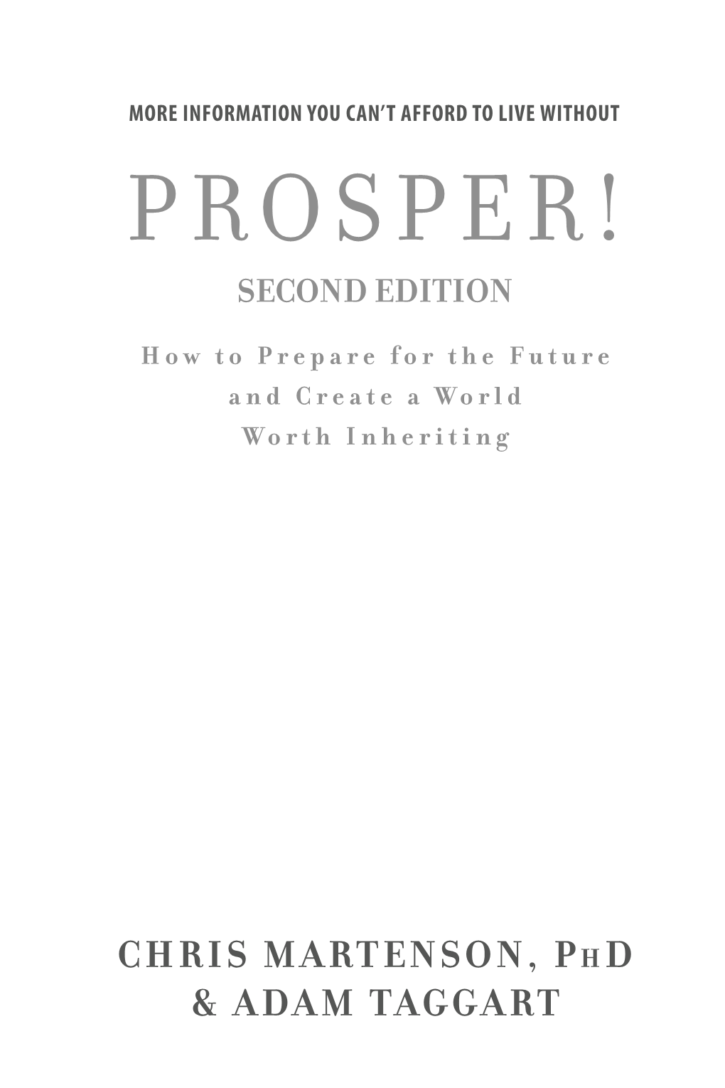 Prosper! Second Edition