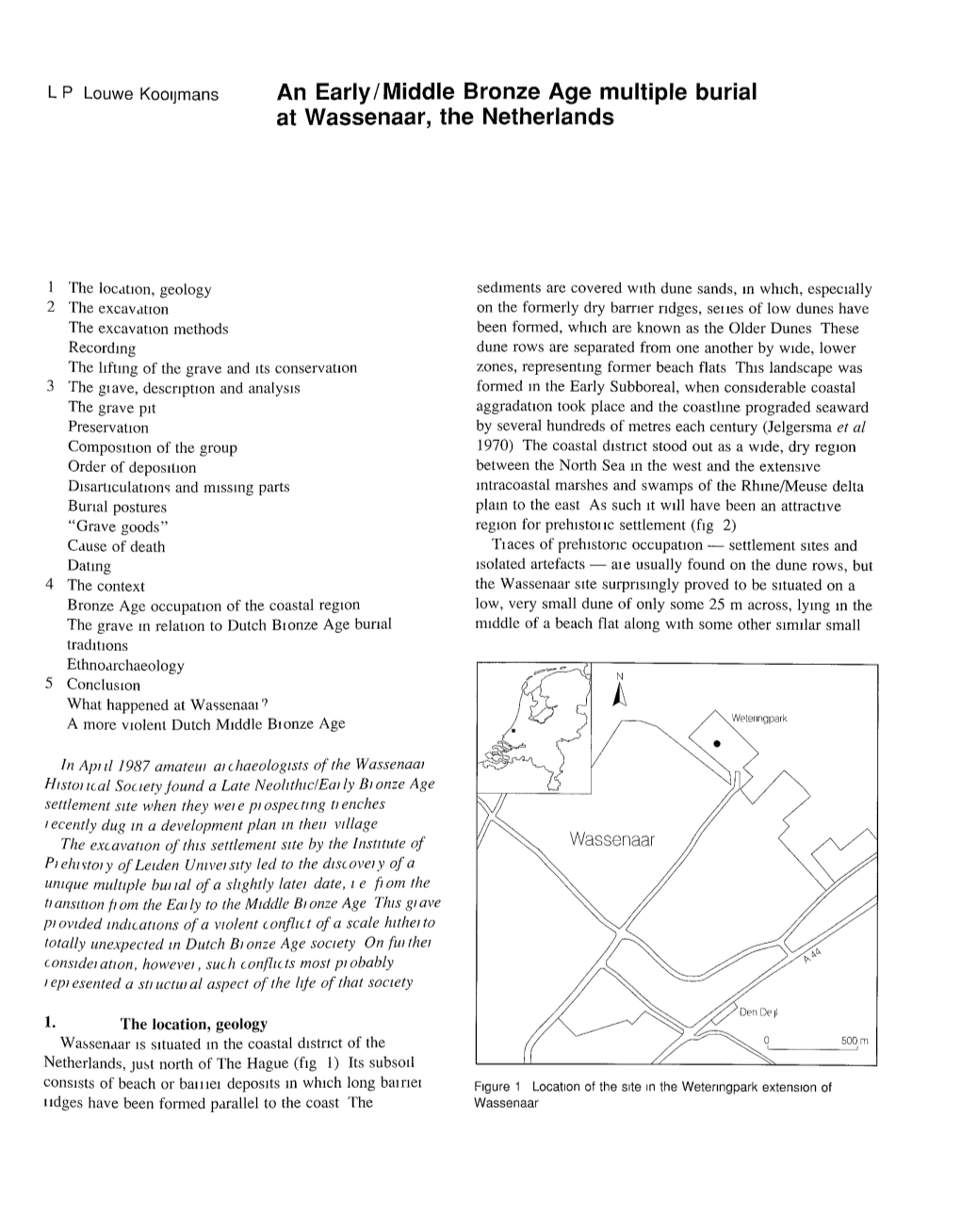 An Early/Middle Bronze Age Multiple Burial at Wassenaar, the Netherlands