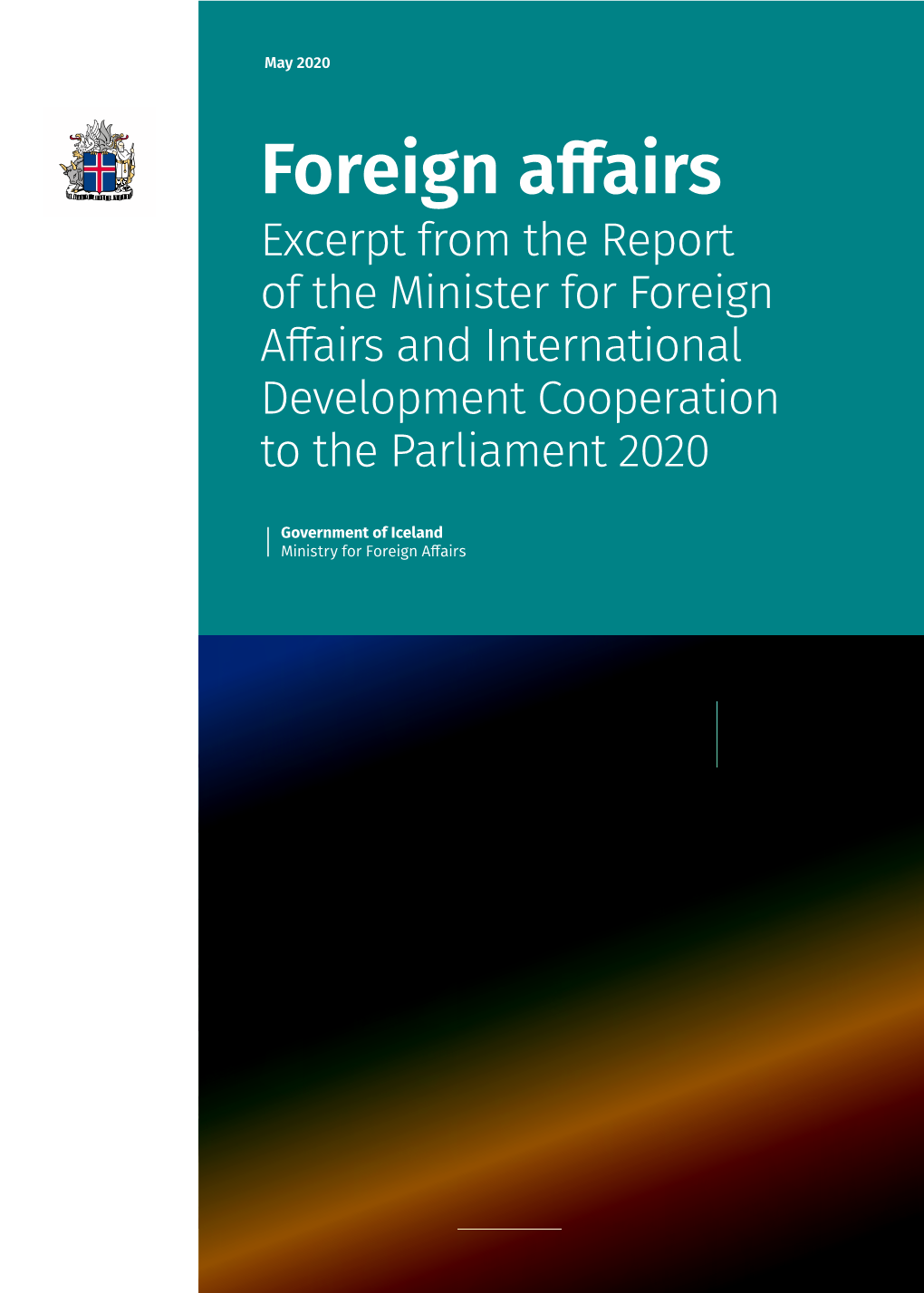 Excerpt from the Report of the Minister for Foreign Affairs and International Development Cooperation to the Parliament 2020