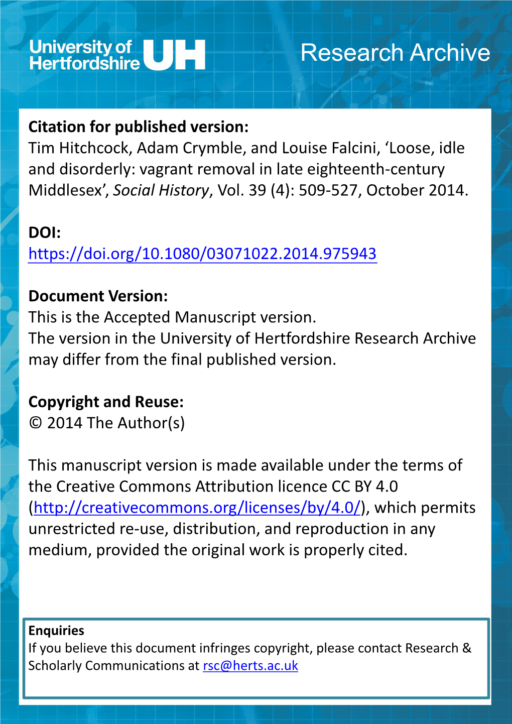 Hitchcock Et Al Accepted Manuscript