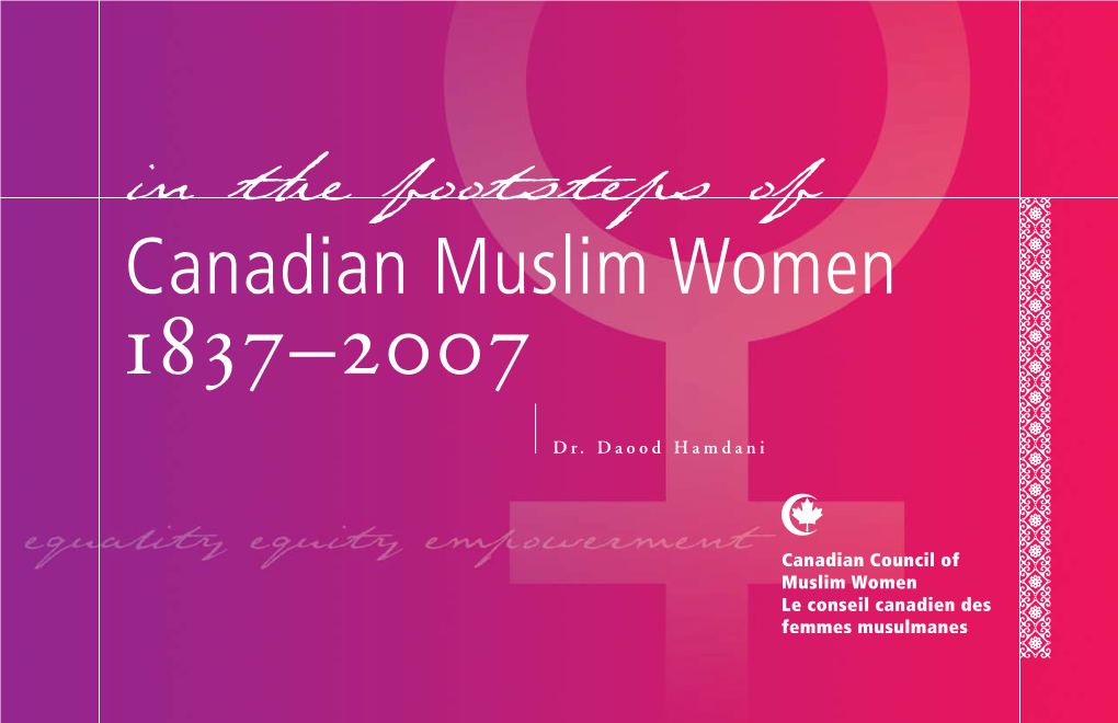 Canadian Muslim Women 1837-2007