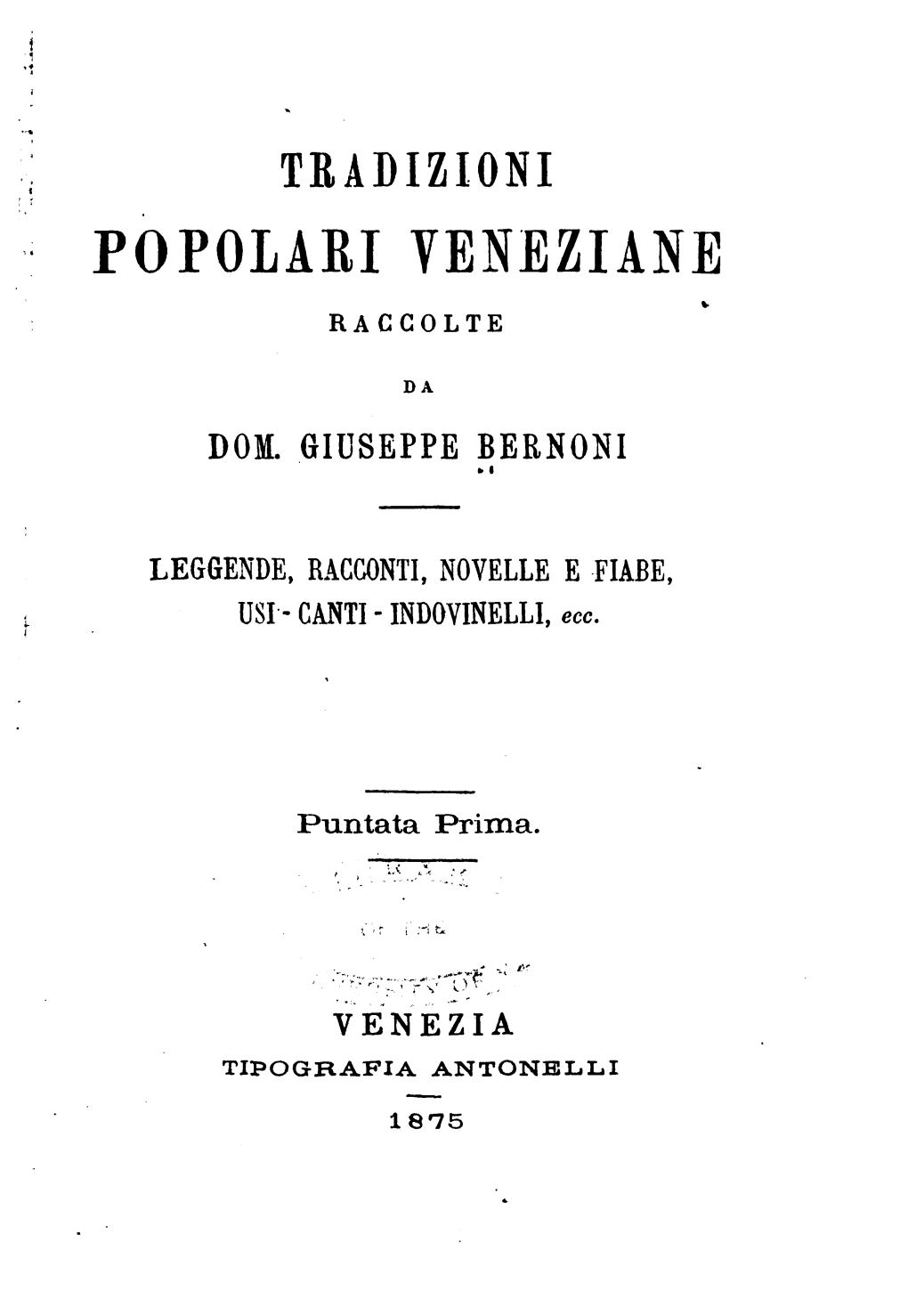 Tradizioni Popolari Veneziane