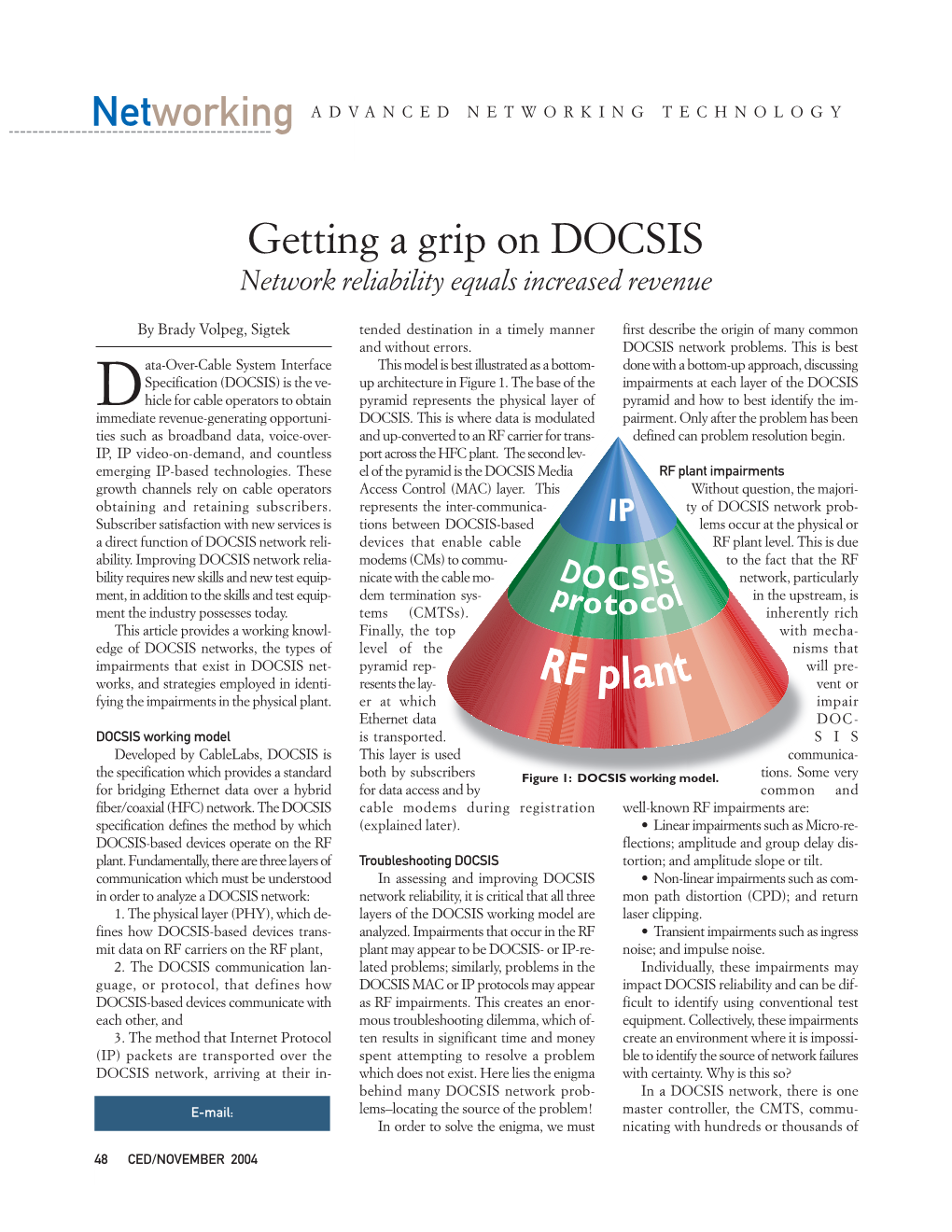 Getting a Grip on DOCSIS Network Reliability Equals Increased Revenue